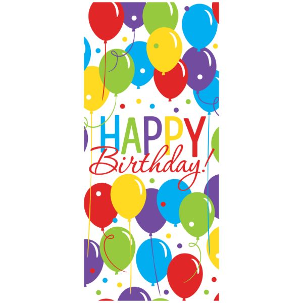 12 Pack Balloon Bash Paper Treat Bags - 25cm x 13cm