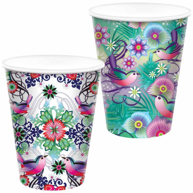 8 Pack Catalina Paper Cups - 266ml