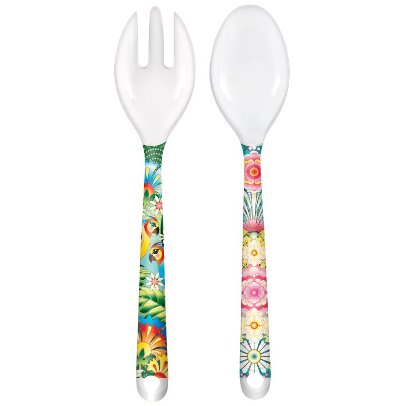 2 Pack Catalina Melamine Salad Serving Set - 24cm