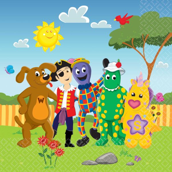 16 Pack The Wiggles Party Lunch Napkins