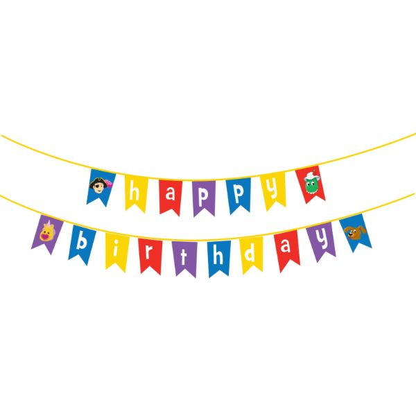 The Wiggles Happy Birthday Party Pennant Banner
