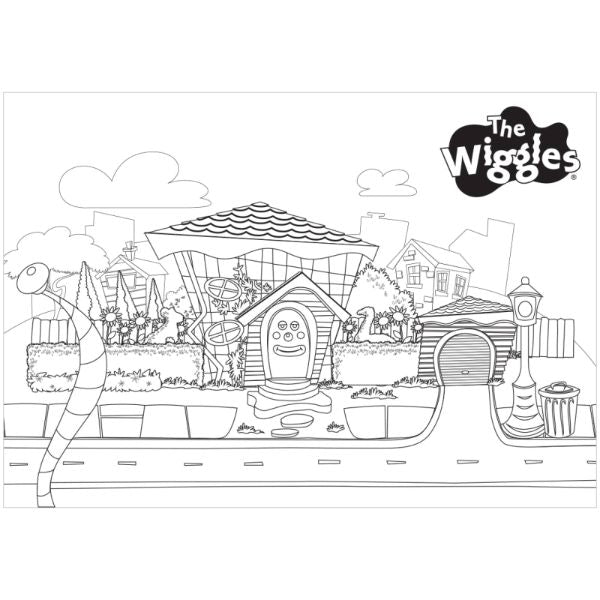 8 Pack The Wiggles Party Colour Me Placemats