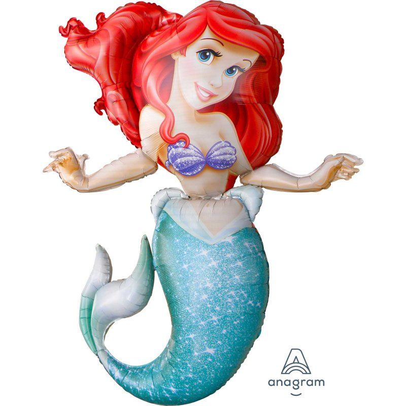 The Little Mermaid Ariel Airwalker Foil Balloon - 96cm x 134cm