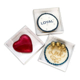Load image into Gallery viewer, White Assembled Biscuit /Bonbonnieres Box - 9cm x 2cm x 9cm