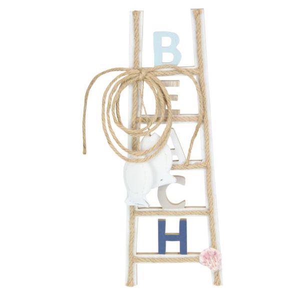 Beach Decor Ladder with Rope - 34cm
