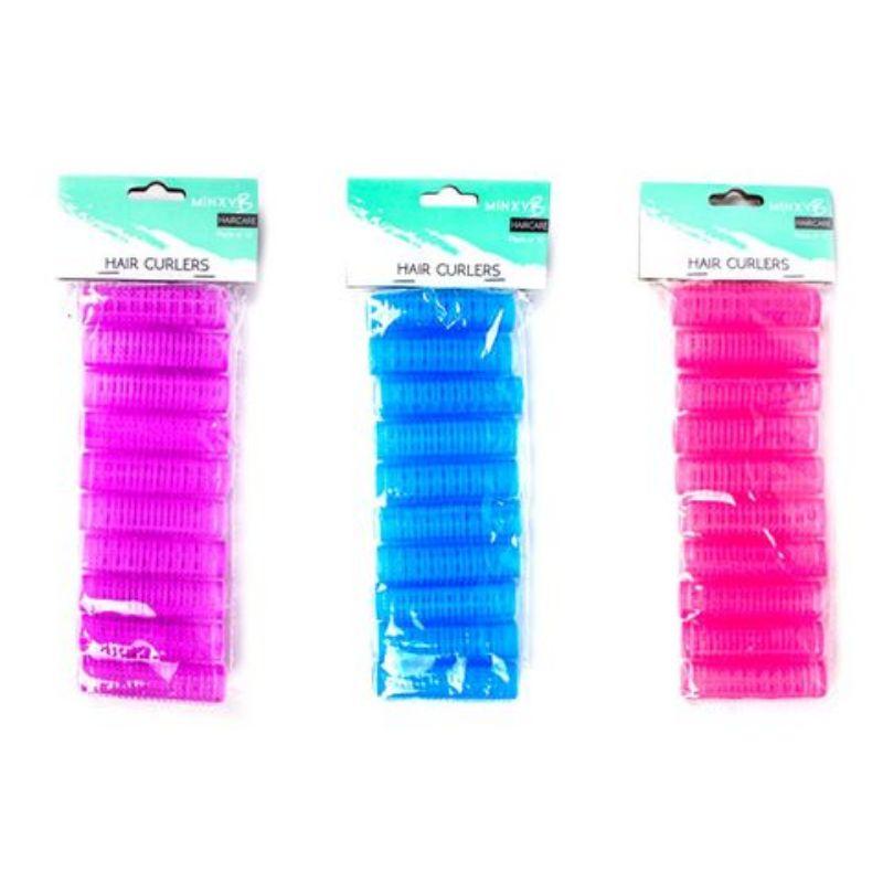 10 Pack Hair Curlers - 1.5cm x 10.6cm
