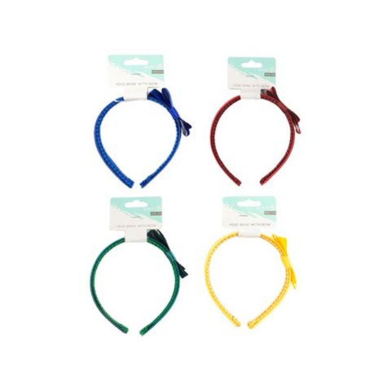Coloured Headband with Bow
