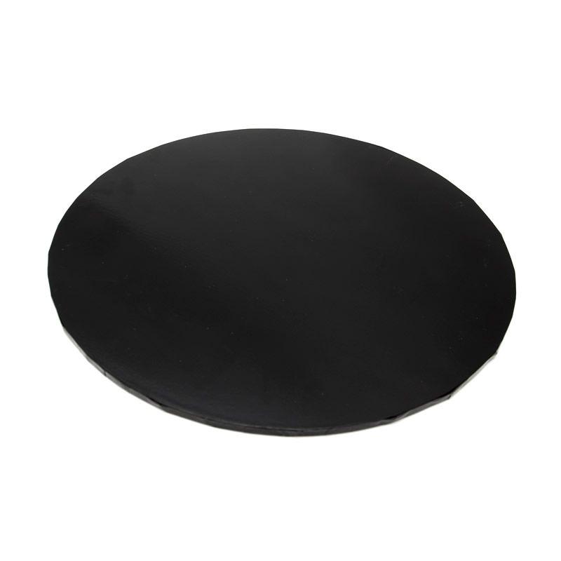 Black Masonite Round Cake Board - 15cm x 5mm