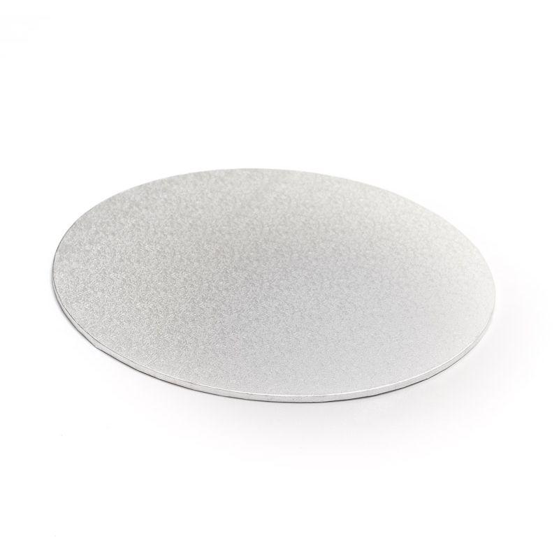 Silver Masonite Round Cake Board - 23cm