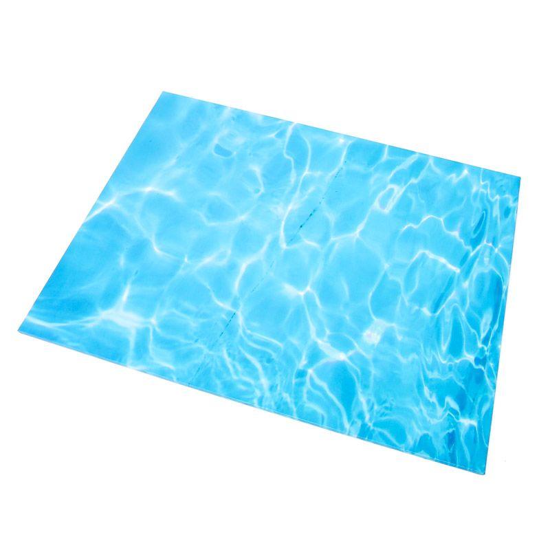 Water Design Rectangle Food Presentation Board - 45cm x 35cm