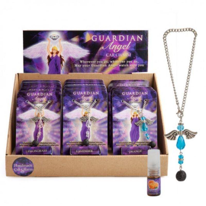 Guardian Angel Diffuser Car Charm - 8 cm x 13cm - The Base Warehouse