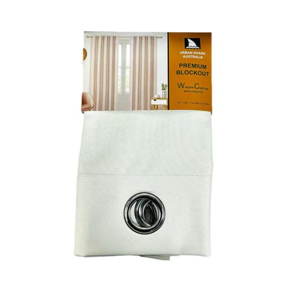 Premium Blockout Window Curtain With Eyelets - 137cm x 213cm