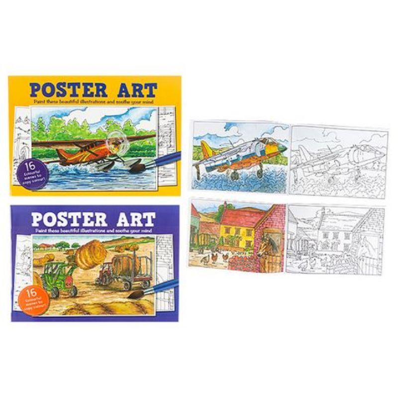 Poster Art Colouring 32 Pages - 295mm x 210mm