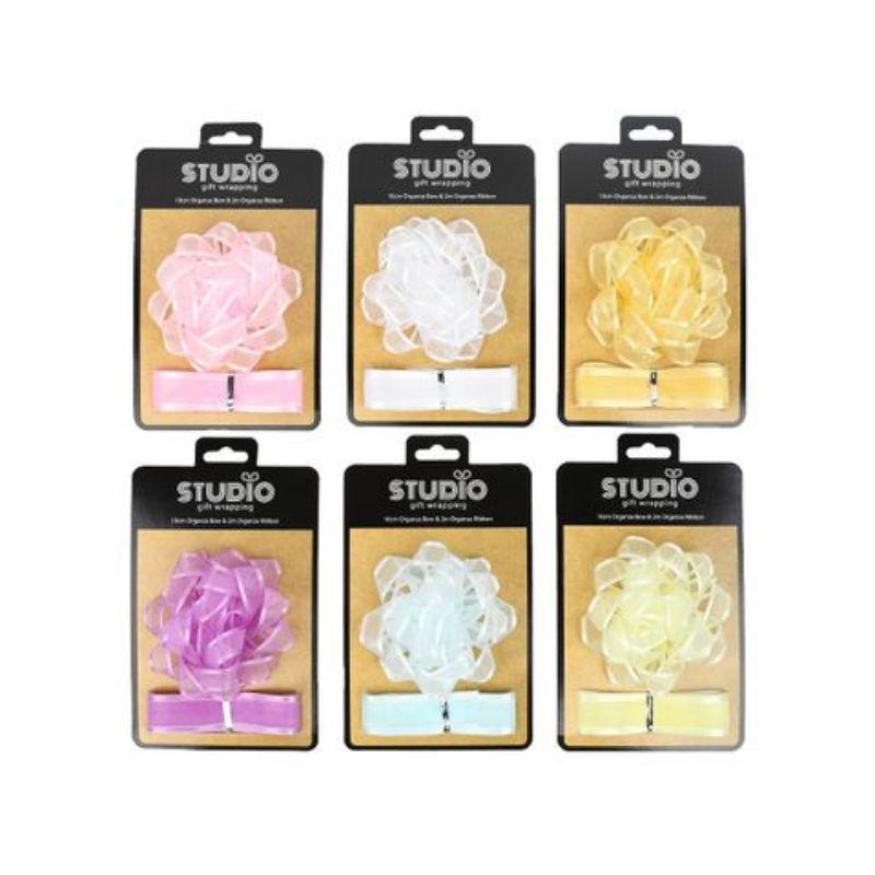 Organza Bow & Ribbon - 10cm