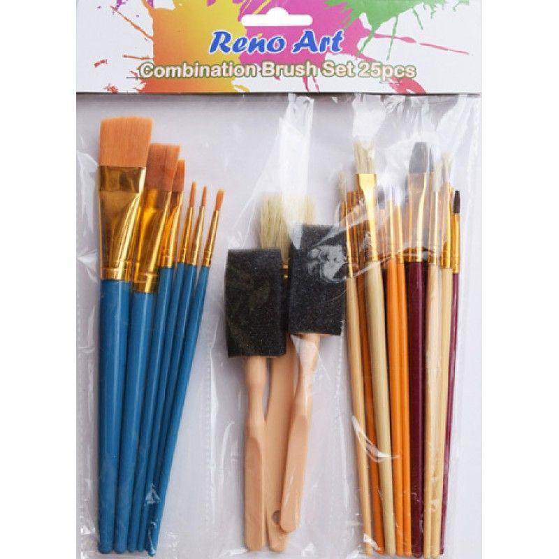 25 Piece Combination Brush Set