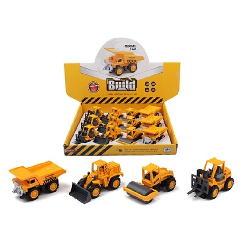 Die Cast Pullback Construction Vehicle - 8.5cm