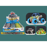 Load image into Gallery viewer, Die Cast Pullback Big Coloured Wheel Off Roader Car Toy