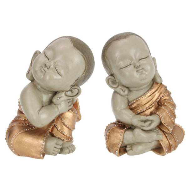 25/26cm Buddha with Bronzed Robe 2 Asstd