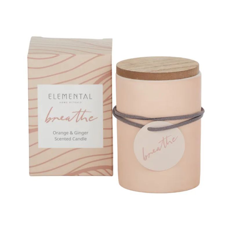 Elemental Breath Ceramic 5% Scent Candle - 6.5cm x 9cm
