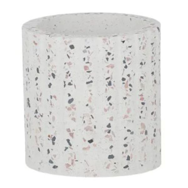Multi Fingal Terrazzo Candle Holder - 10cm x 10.5cm
