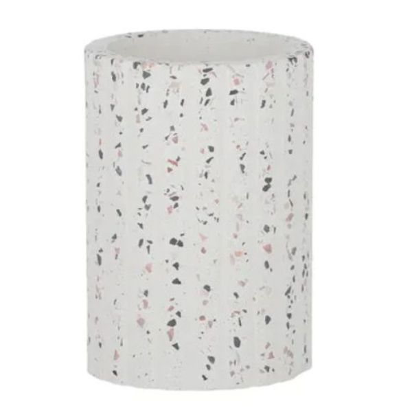 Multi Fingal Terrazzo Candle Holder - 10cm x 14.5cm