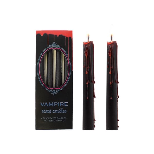 4 Pack Black Vampire Tears Candles