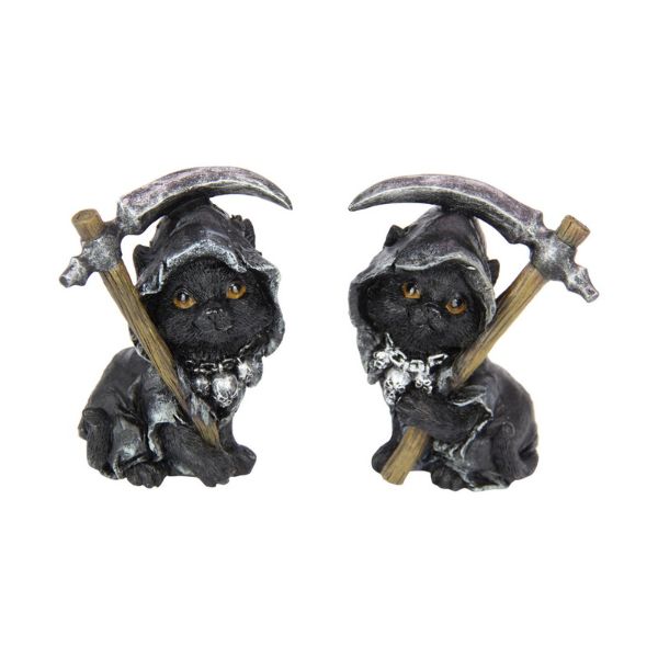 Gothic Cat Witch Grim Merchant - 10cm