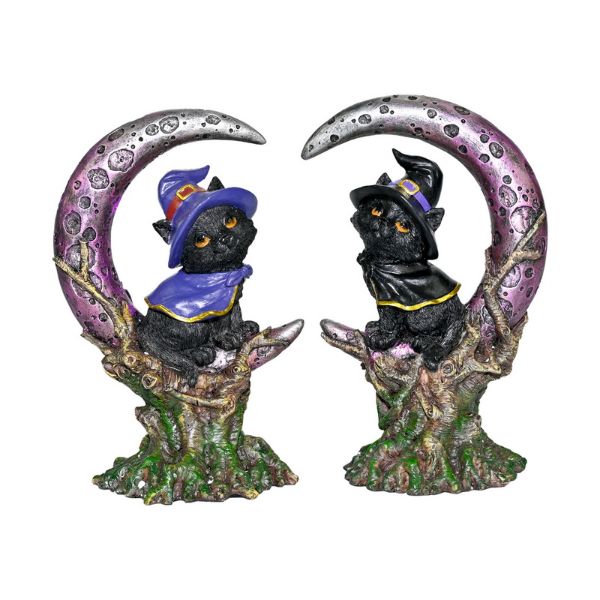 Cat Witch on Mystical Moon - 13cm x 5cm