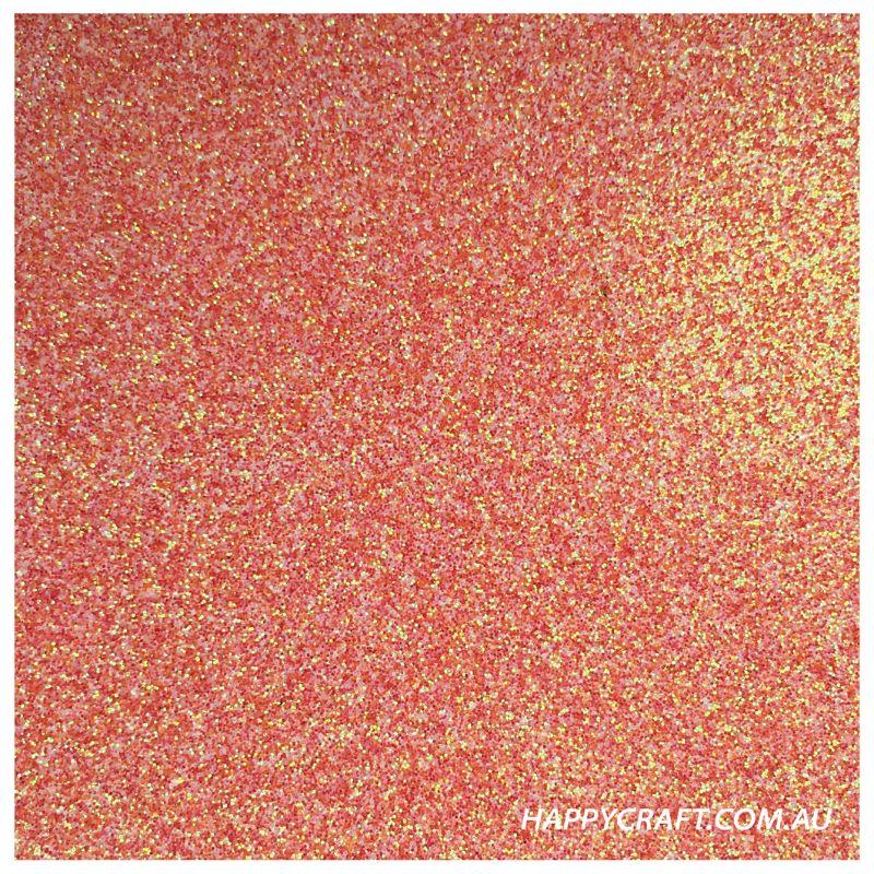Pearl Orange Glitter Sheet - 50cm x 70cm