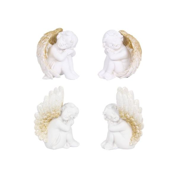 Cherub with Gold Glitter - 10cm