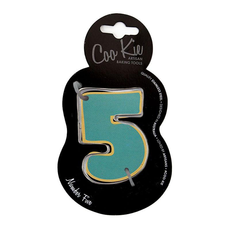 Coo Kie NUMBER 5 Cookie Cutter - 73mm L x 15mm D