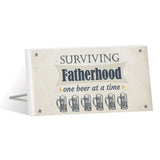Load image into Gallery viewer, Fathers Day Vintage Fatherhood Sentiment Plaque - 10cm x 20cm
