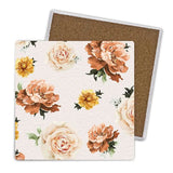 Load image into Gallery viewer, 4 Pack Rose Ceramic Coaster Gift Box - 10cm x 10cm
