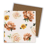 Load image into Gallery viewer, 4 Pack Rose Ceramic Coaster Gift Box - 10cm x 10cm