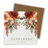 Load image into Gallery viewer, 4 Pack Cinnamon Ceramic Coaster Gift Box - 10cm x 10cm

