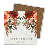 Load image into Gallery viewer, 4 Pack Cinnamon Ceramic Coaster Gift Box - 10cm x 10cm