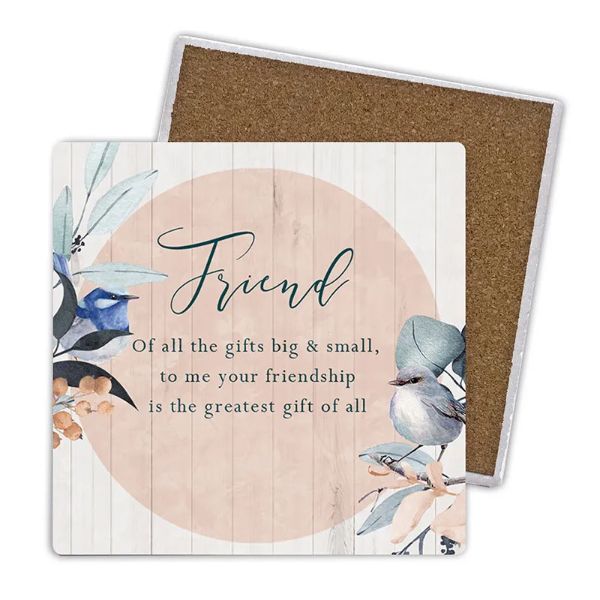 4 Pack Ceramic Coaster Gift Box - 10cm x 10cm