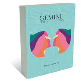 Load image into Gallery viewer, Zodiac Gemini Block Plaque - 20cm x 25cm
