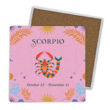 Load image into Gallery viewer, 4 Pack Ceramic Zodiac Scorpio Coaster Gift Box
