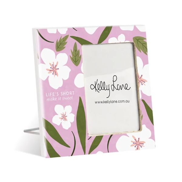 Flower Market Life Is Short Photo Frame - 20cm x 20cm