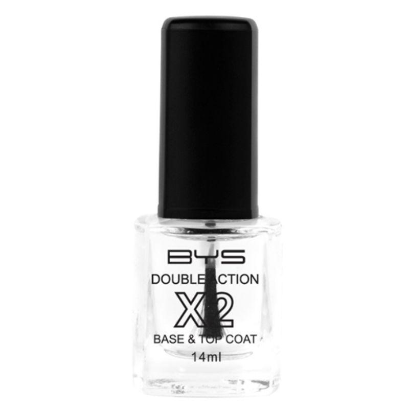 BYS X2 Base & Top Coat Nail Polish NC04