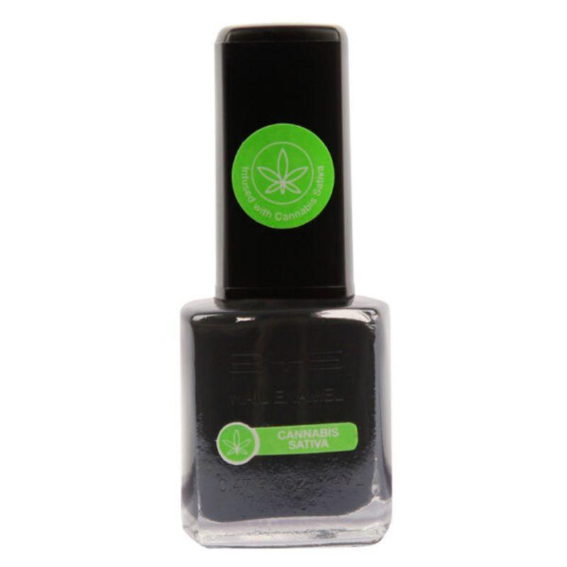 BYS Black Nail Polish with Cannabis Sativa Seed Oil