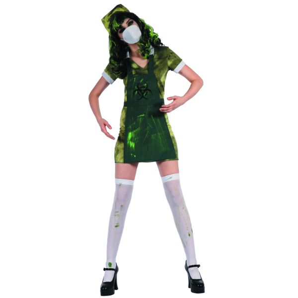 Womens Toxic Nurse Costume - M