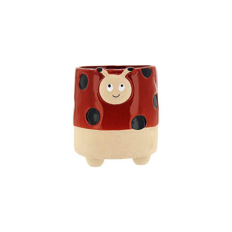 Ladybird Pot - 11.4cm x 11cm x 12.2cm - The Base Warehouse