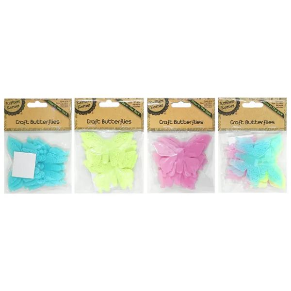 Glow In The Dark 3D Butterfly - 7.2cm x 4.9cm