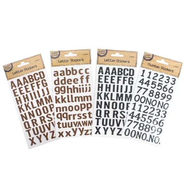 Pu Letter / Number Stickers