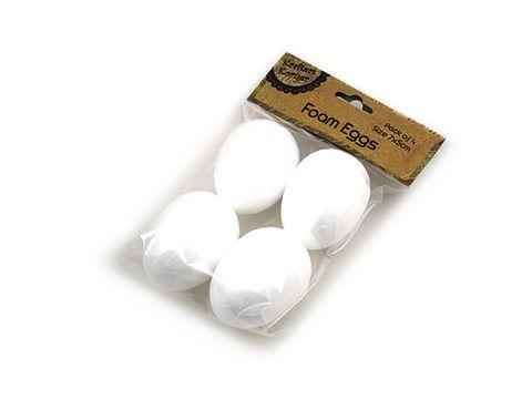 4 Pack Foam Eggs - 7cm x 5cm