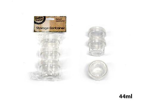 3 Pack Stackable & Lockable Containers - 45ml