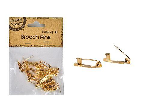 30 Pack Brooch Pins - 2cm
