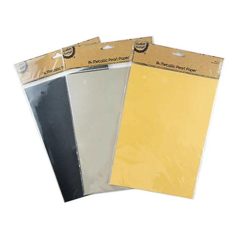 10 Sheets A4 Metallic Pearl Paper